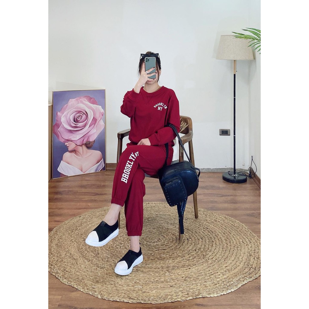 [SẢN PHẨM ĐƯỢC TRỢ GIÁ] Bộ nỉ nữ da cá Brooklyn chất siêu đẹp. | BigBuy360 - bigbuy360.vn