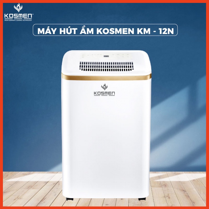 Máy hút ẩm, Máy hút ẩm dân dụng Kosmen KM-12N – Thương hiệu Đức [BH 24 Tháng]