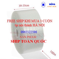 Cuộn Bóng Khí 30cm - xốp nổ - Gói hàng - Bọc hàng - Kích Thước 0.3m x 100 (m)