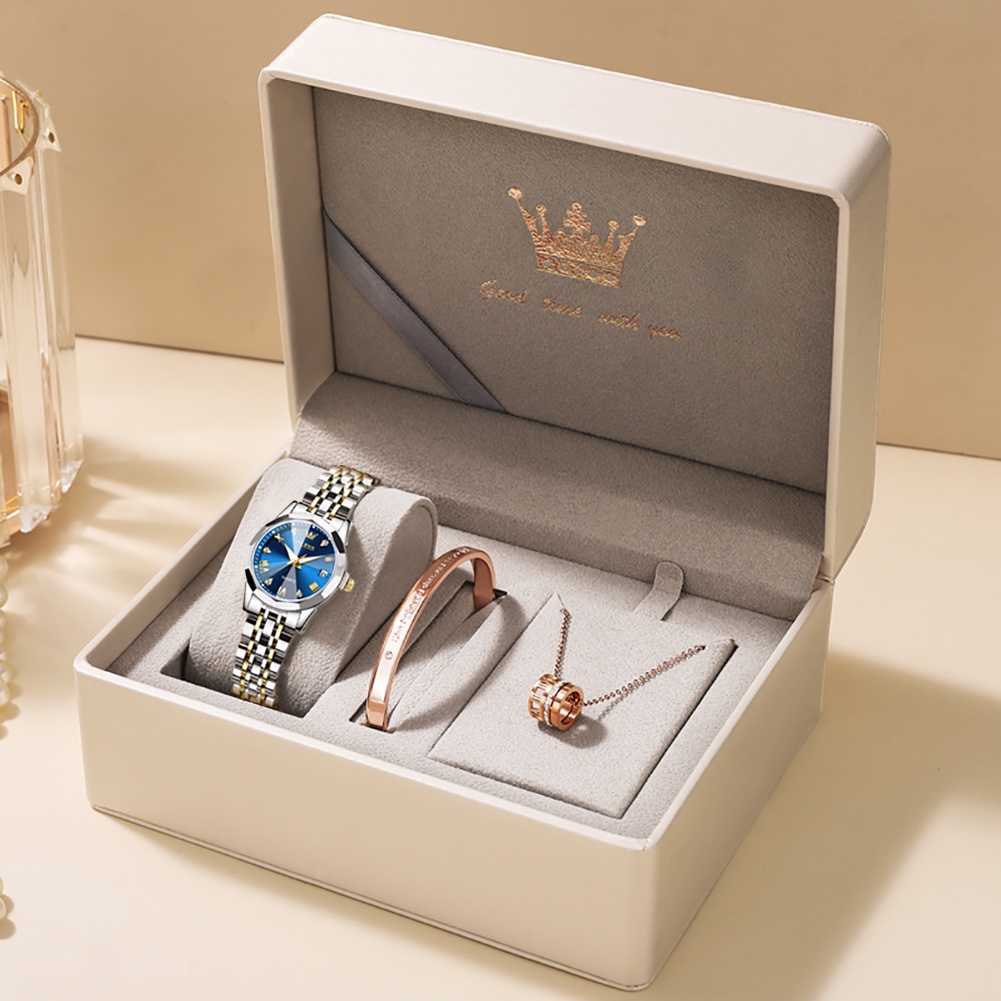 Đồng hồ Olevs 9931s chính hãng chống thấm nước bằng thép không gỉ mạ vàng dùng làm quà tặng cho nữ giới