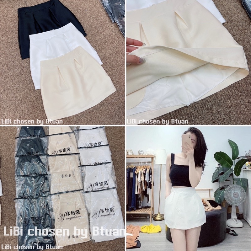 Chân váy tacta chữ A có lót quần trong cực sang