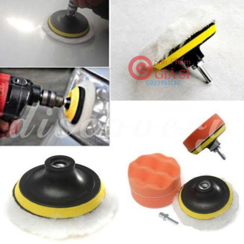 Dụng cụ đánh bóng oto xe máy điều hòa 7 chi tiết ❤️freeship❤️