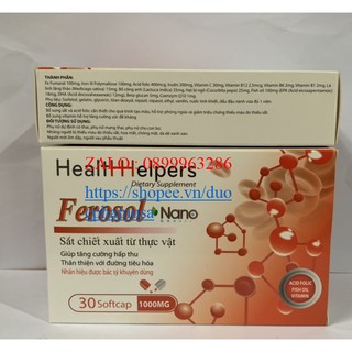 Sắt chiết xuất từ thực vật FEROSOL NANO giúp tăng cường hấp thu ,thân thiện với đường tiêu hóa .