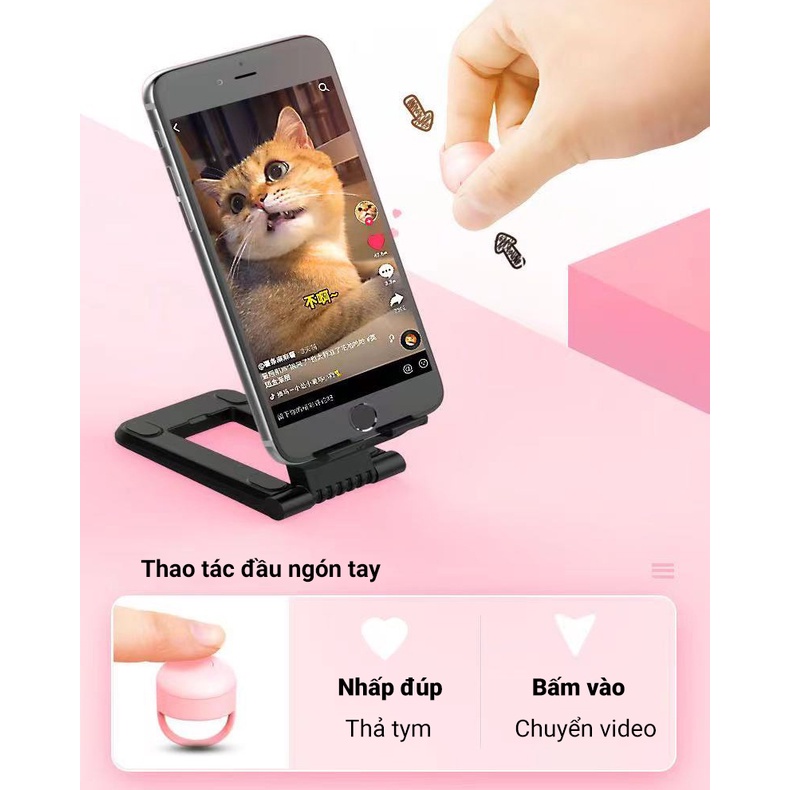 Nhẫn lướt Tiktok MOCATO ATG-SJL M308 kết nối Bluetooth điều khiển từ xa chuyển video thả tim khoảng cách lên tới 10m