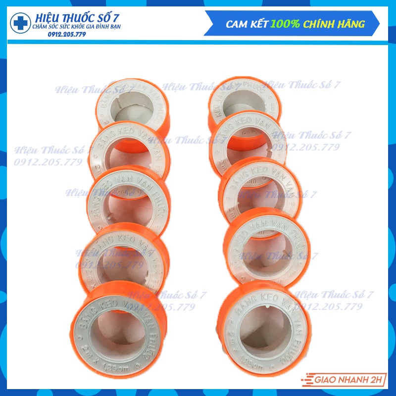 Combo 10 Cuộn Băng Keo Vạn Phước - Băng keo đá gà (Chính Hãng)