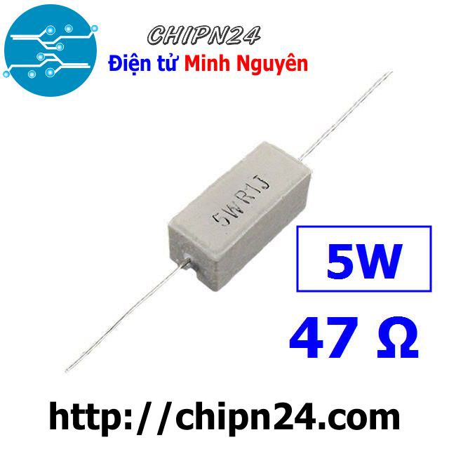 [3 CON] Điện Trở Công Suất 47R 5W