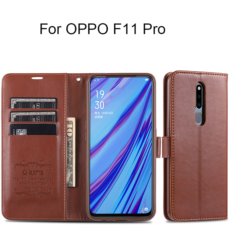 Bao Da Điện Thoại Kiểu Ví Tiền Cho Oppo A9 A9x F11 Pro F11pro A11x A9 2020 Giá Đỡ