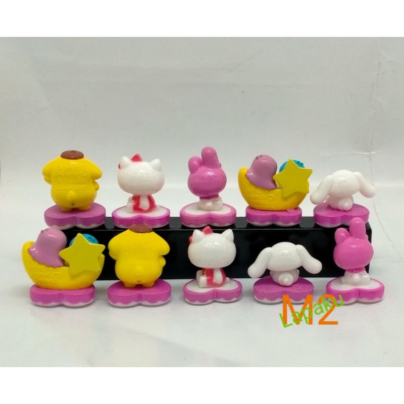 Bộ 10 Con Dấu Hình Hello Kitty Và My Melody Dễ Thương