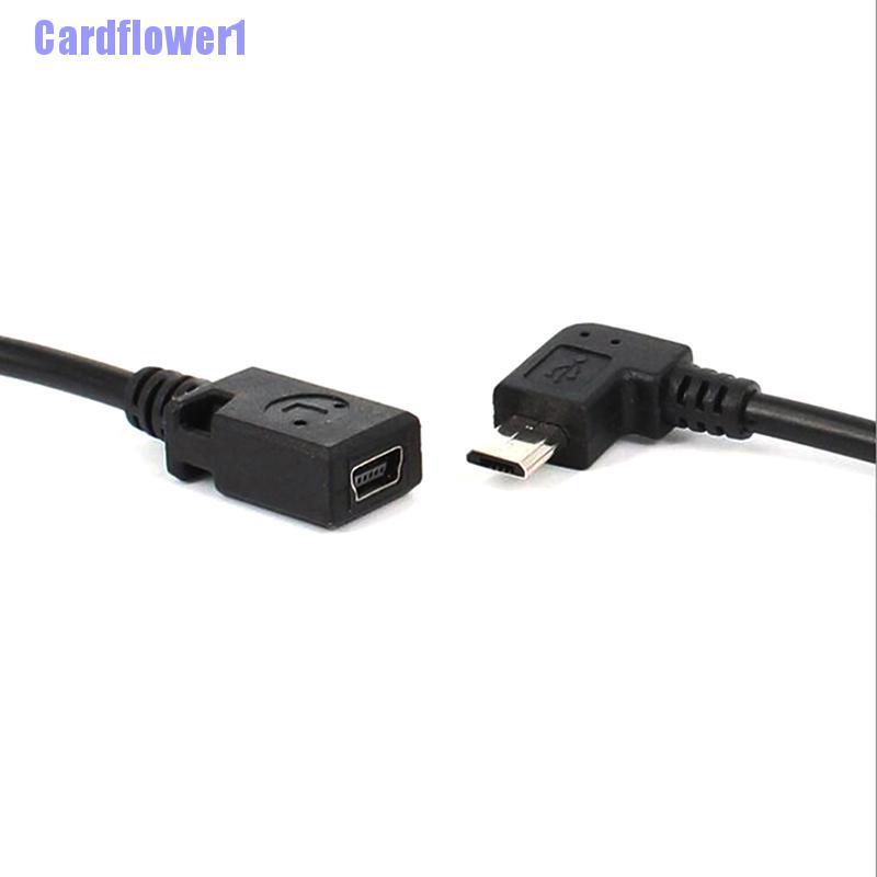 Dây Cáp Chuyển Đổi Micro Usb Sang Mini Usb 90 Độ Chuyên Dụng