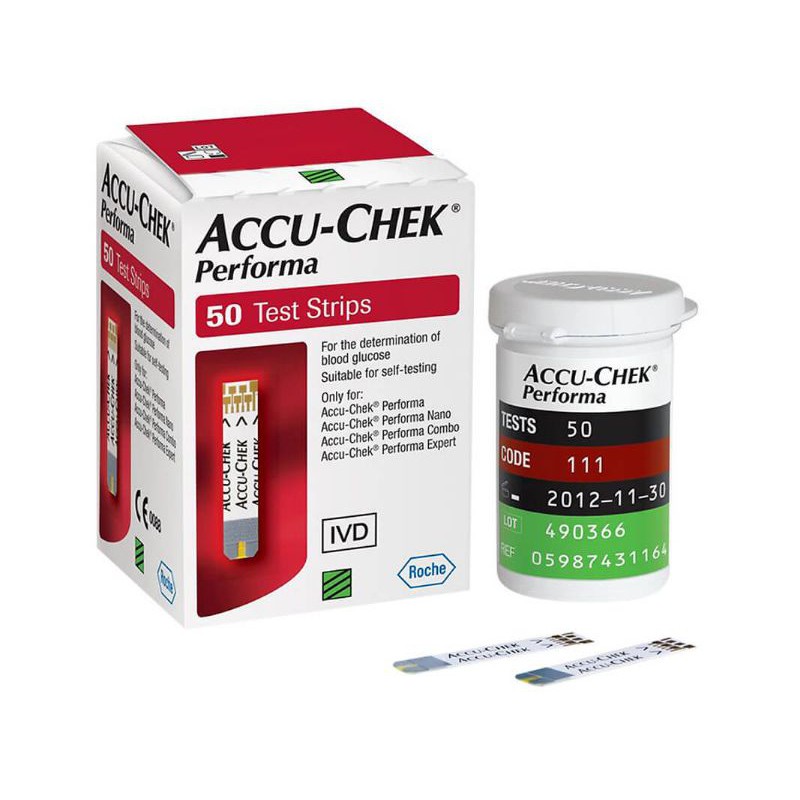 (Giao nhanh HCM - Date xa) QUE THỬ ĐƯỜNG HUYẾT ACCU-CHEK PERFORMA