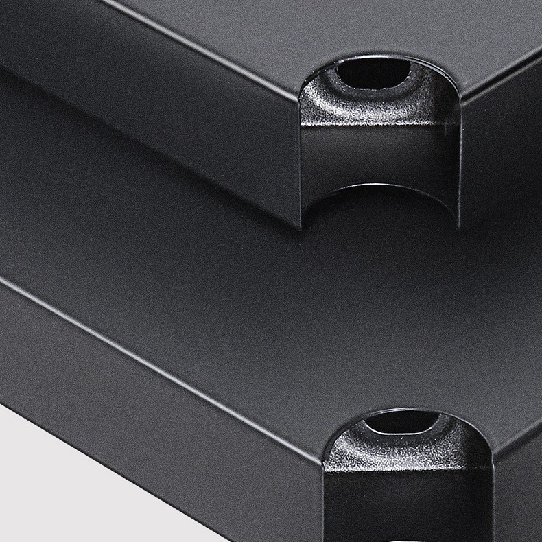 Giá kệ đựng đồ để lò sóng 3 tầng đa năng sơn đen tĩnh điện