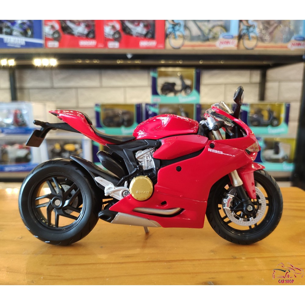 Xe mô hình siêu xe Ducati 1199 Panigale tỉ lệ 1:12 hãng Maisto