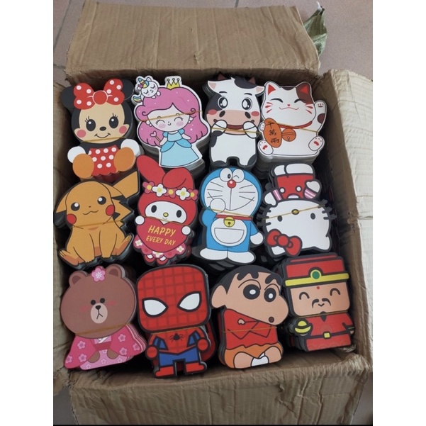 Combo 10 bao lì xì hoạt hình chibi ngẫu nhiên, bao lì xì 2023