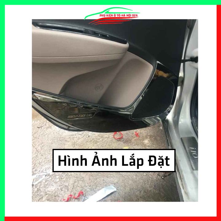 Bộ ốp tapli i10 2014-2021 vân Titan chống xước va đập khi mở cửa và làm đẹp xe