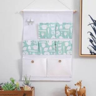 Giỏ vải treo tường đa năng, túi treo tường đựng đồ 7 ngăn tiện dụng MS88089