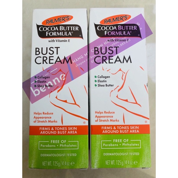 [🇺🇸Bill Mỹ] Kem săn chắc vùng ngực Palmer's Cocoa Butter Formula Bust Cream 125g (một tuýp)