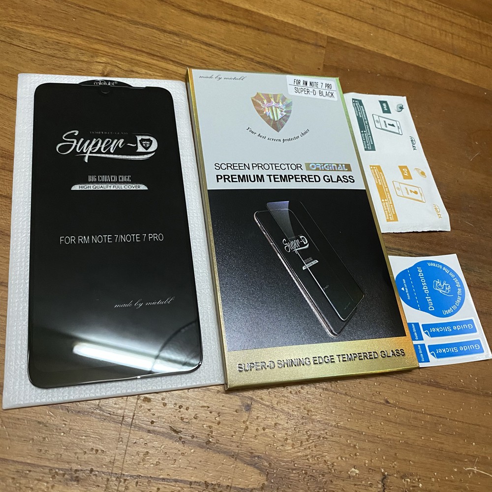 Kính cường lực Xiaomi Redmi Note 7 Pro Super-D MIETUBL Full viền Đen Fullbox