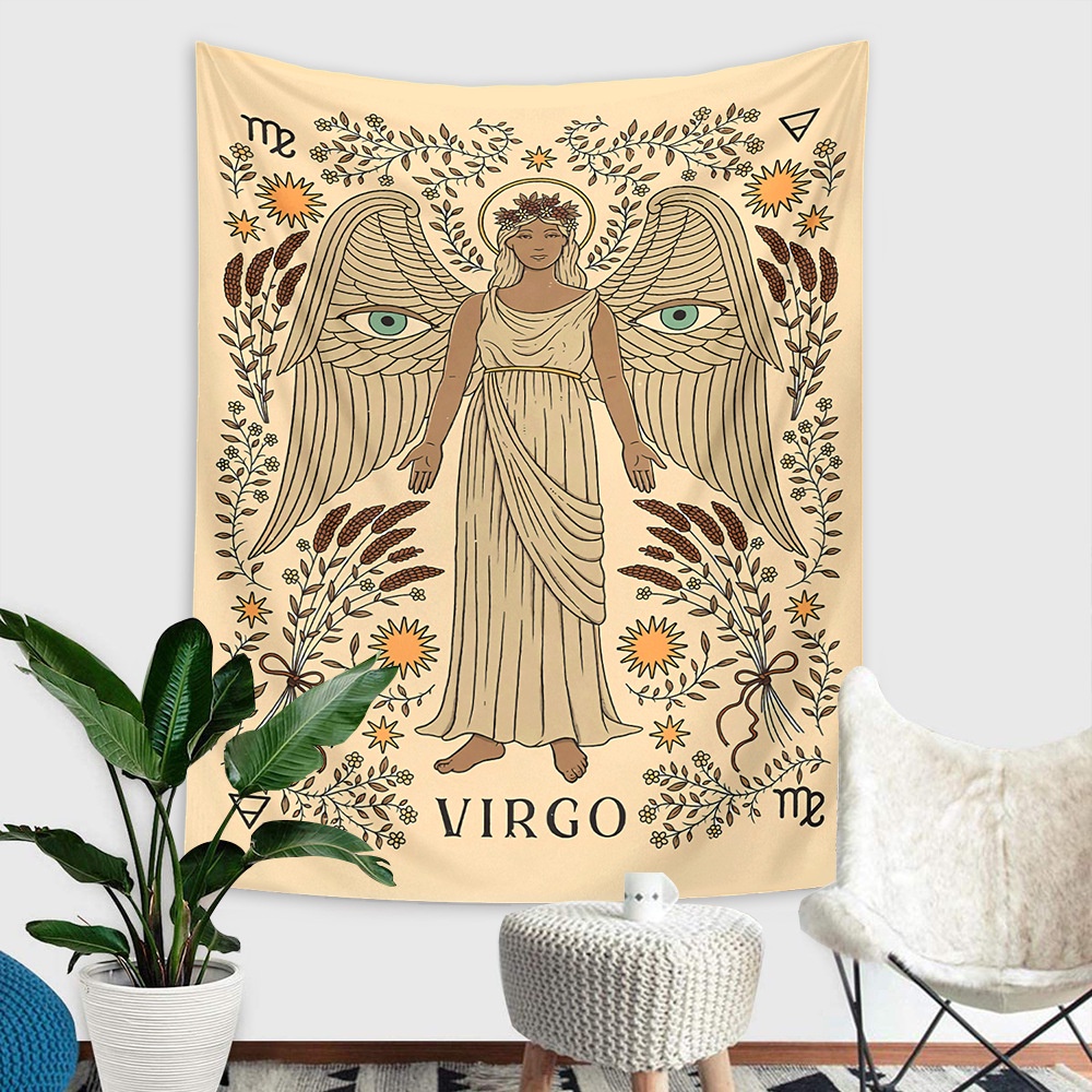 Thảm Treo Tường Trang Trí In Hình Lá Bài Tarot Độc Đáo Chất Lượng Cao