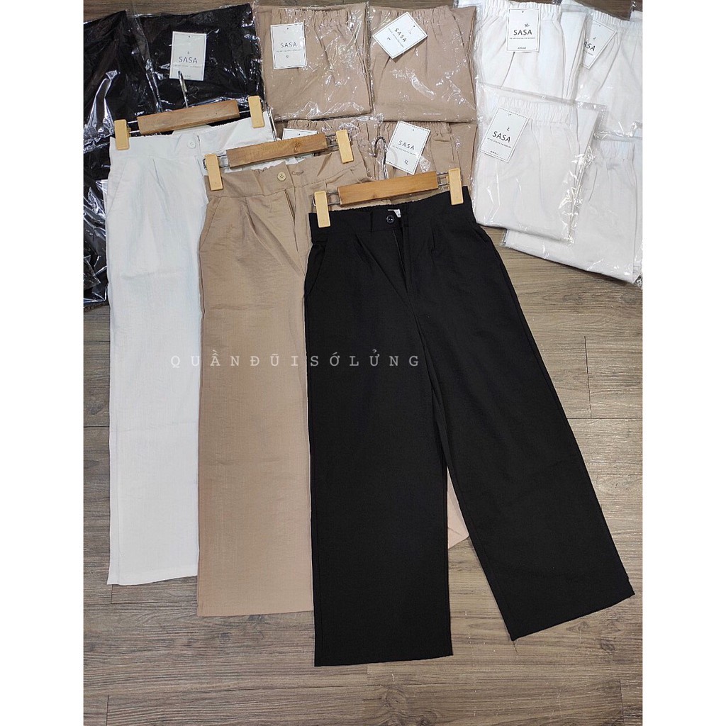 Bigsize  Quần culottes chất đũi hothit 2020 khuy khóa thật dáng Lỡ ( ảnh thật)