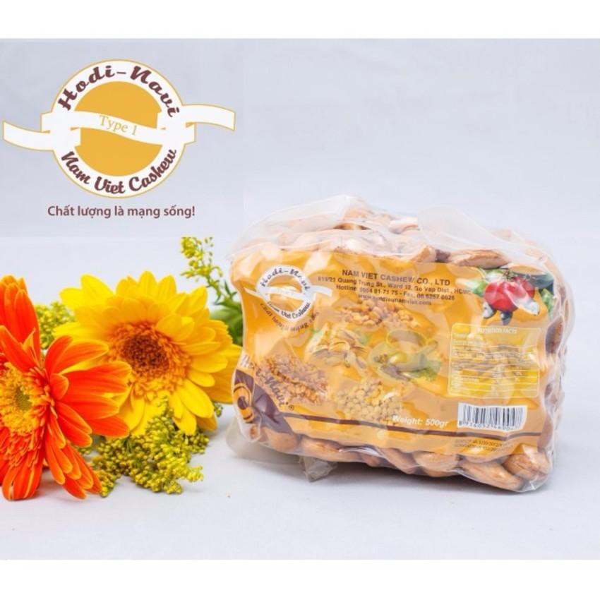 Bịch điều vàng rang muối ép vuông 500g