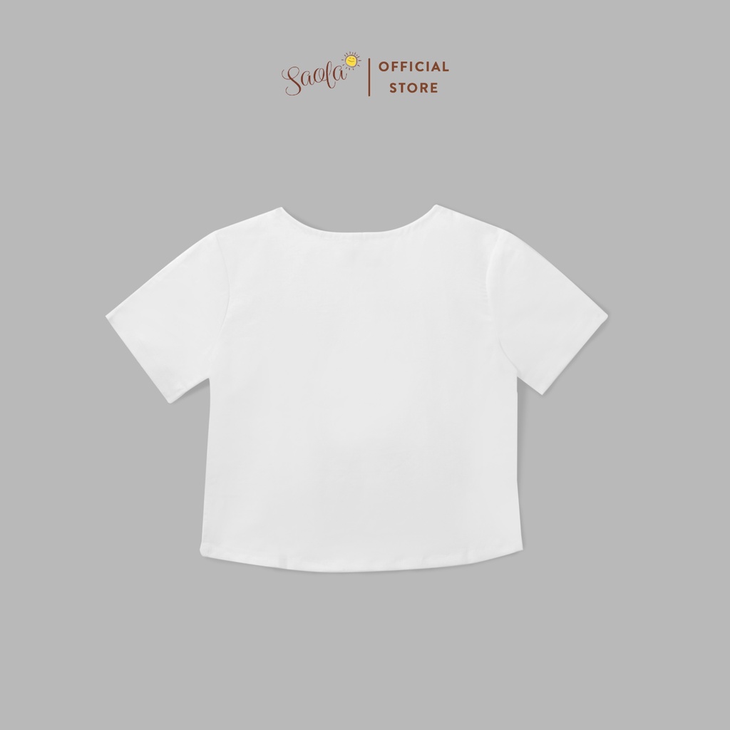 Áo Sơ Mi Bé Trai Cổ Trụ Tay Ngắn Chất Liệu Linen Cao Cấp - DANIEL SHIRT - TOL007 - SAOLA KIDS CLOTHING