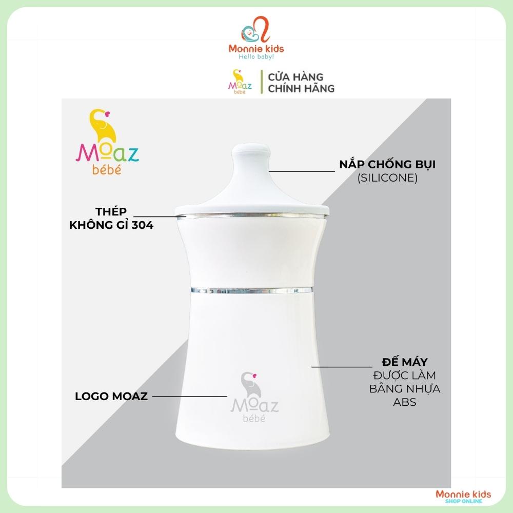 Máy hâm sữa di động Moaz BeBe MB041, Máy ủ bình sữa cầm tay cho bé không dây - Monnie Kids