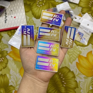 Logo titan chữ K&N luôn keo 3M dán nhiều vị trí xe