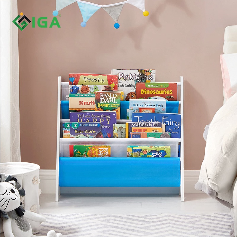 Kệ sách, kệ gỗ nhựa PVC để bàn IGA sắp xếp sách bàn làm việc gọn gàng - IG409
