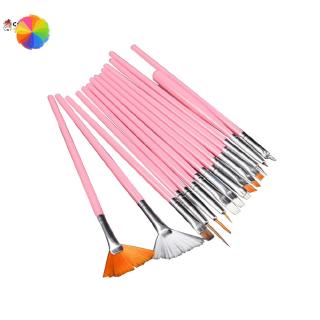 [Hàng mới về] Set 15 cọ thiết kế tiện lợi để vẽ móng tay chuyên nghiệp