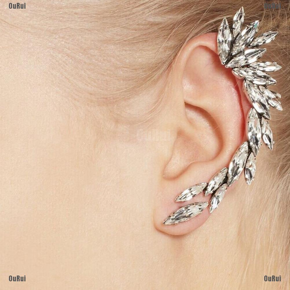 (FCC) Bông Tai Đính Đá Thời Trang Dành Cho Nữ