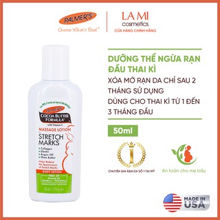 Mini Size Lotion ngăn ngừa và giảm rạn da khi mang thai Palmer s 50ml