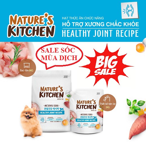 [SALE MÙA DICH] [6kg] ANF - Nature's Kitchen - Hat thức ăn cho chó mọi lứa tuổi tăng cường sức khỏe xương khớp