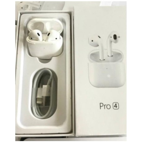 Tai Nghe Airpod Pro 4 TWS 5.0 Bluetooth Định Vị Đổi Tên Âm Thanh Stereo Cực Chuẩn {BẢO HÀNH ĐỔI MỚI