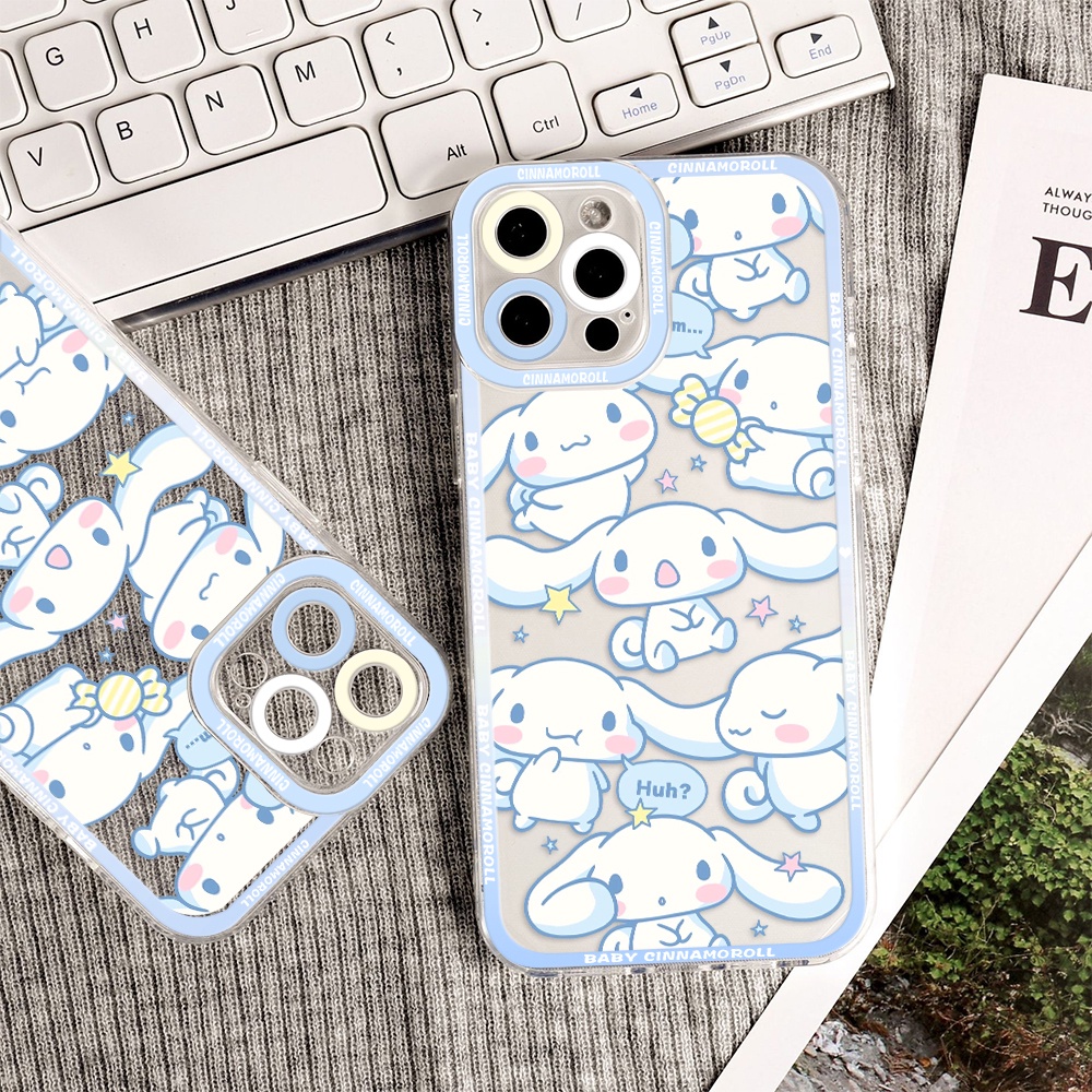 Ốp Điện Thoại Tpu Dẻo Họa Tiết Cinnamoroll Disney Cho iPhone 11 12 13 pro max XS X XR XSMax 7 8 6 6s plus SE 2020