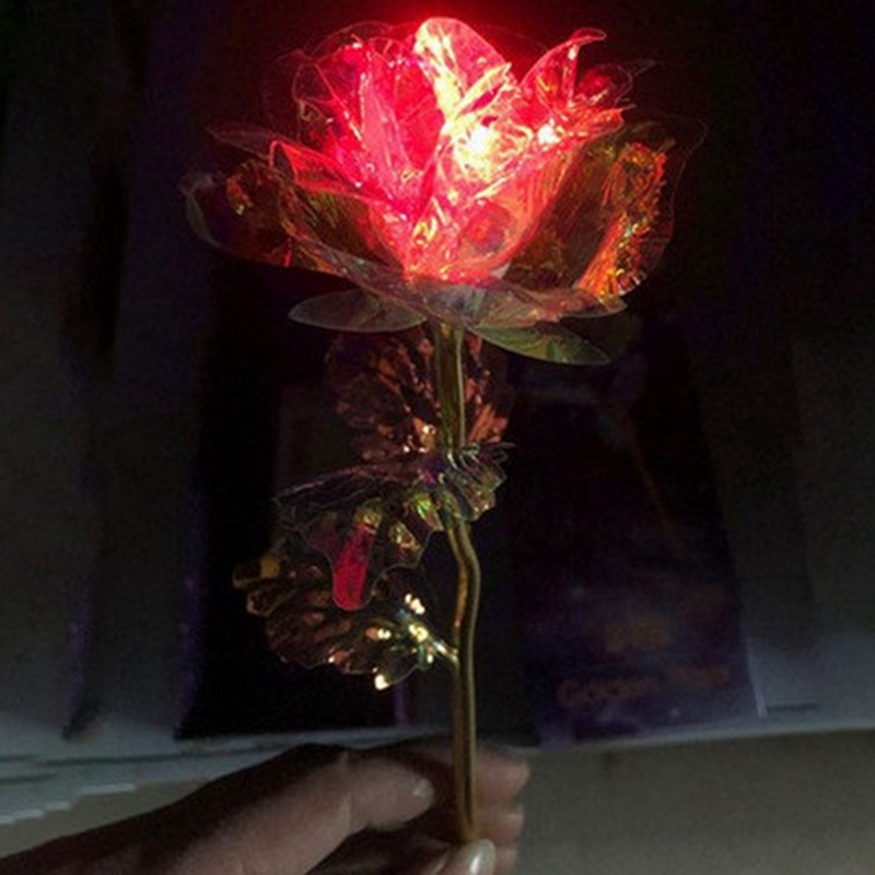 Hoa Hồng Xi Mạ Vàng 24k Dùng Làm Quà Tặng Valentine