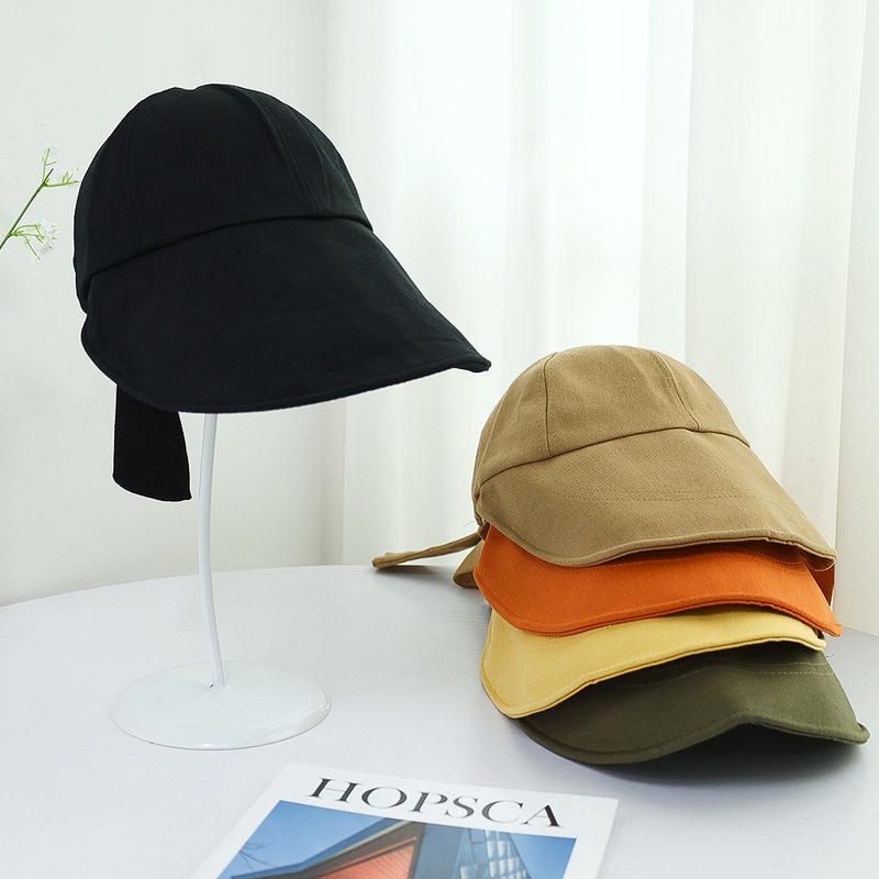Nón Tai Bèo Vành Rộng Bằng Cotton Chống Tia UV Có Thể Gấp Gọn Thời Trang Cho Nữ