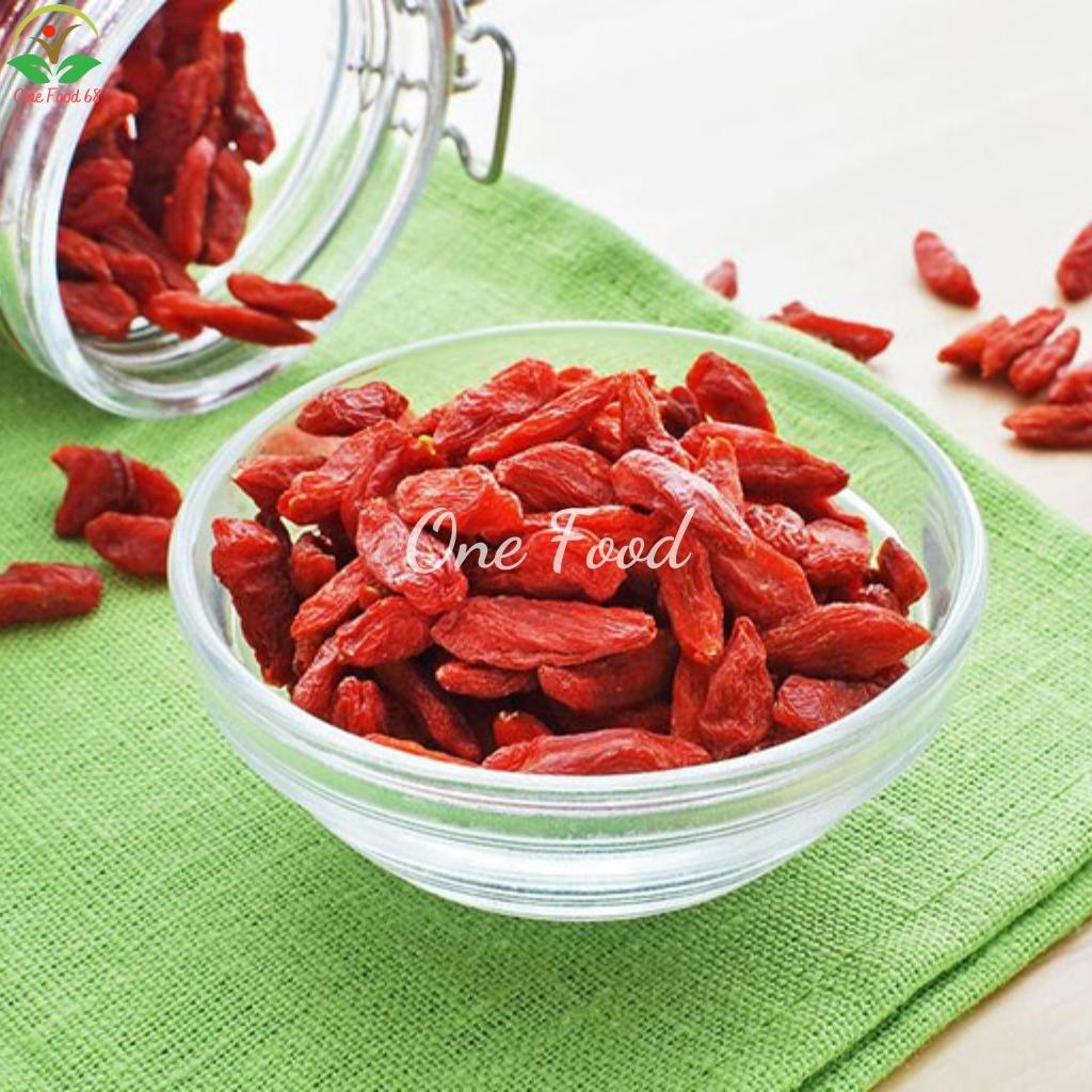 Kỷ Tử Đỏ Sấy Khô, Câu Kỷ Tử Hữu Cơ Organic Loại 1 To Đều Giúp Đẹp Da, Giảm Cân, An Thần, Bổ Dưỡng, Onefood68