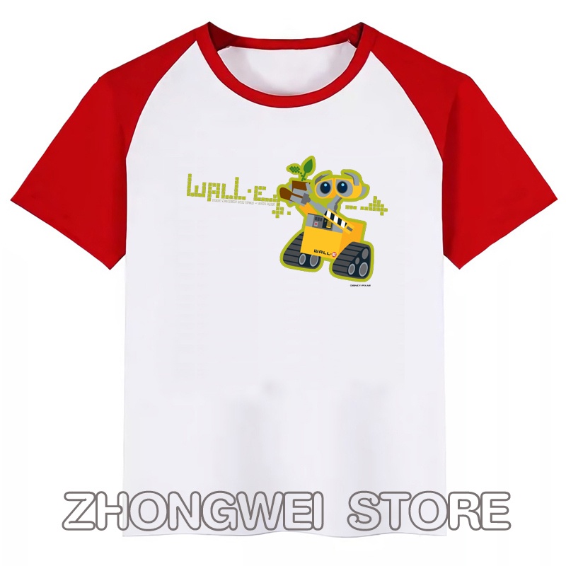 Zhongwei WALL-E Áo thun unisex in hình cây cối dễ thương vui nhộn cổ điển size S-3XL