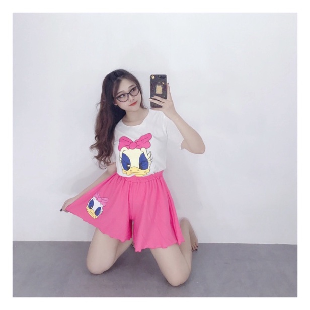 Set bộ áo thun quần đùi siêu dễ thương chất thun cotton - A0U