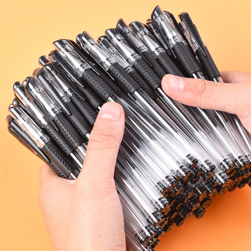 BÚT BI NƯỚC GEL VĂN PHÒNG MỰC ĐỀU NÉT CHỮ ĐẸP_Màu Mực Đen Xanh Đỏ