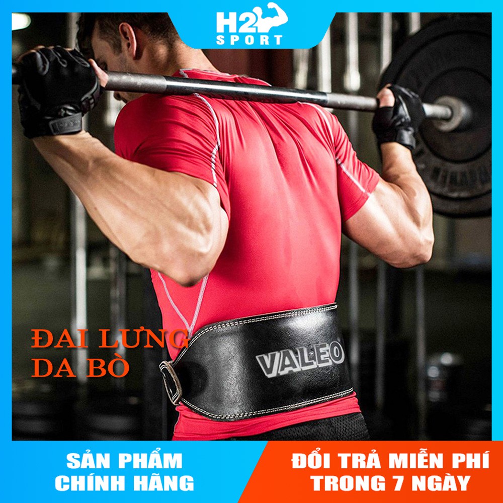 Đai Lưng Da Tập Gym ❤️FREE SHIP❤️ Đai Lưng Gánh tạ, Squat, Deadlift chính hãng VALEO cao cấp