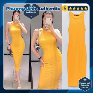 Váy ôm dáng dài body không tay Zara Auth new tag có sẵn