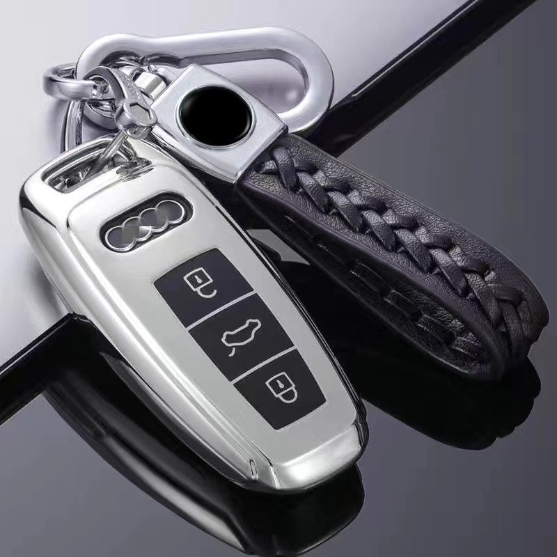 Vỏ silicon bảo vệ chìa khóa xe hơi 19 Audi A3 A1 S3 Q3 R8 TT Q7 A6L có thể gấp gọn tiện dụng