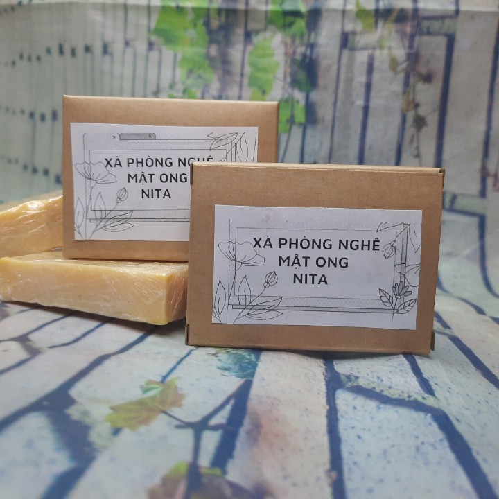 Xà phòng nghệ mật ong handmade - cám gạo trắng da - xà phòng sinh dược  NITA-NTXP01 | BigBuy360 - bigbuy360.vn