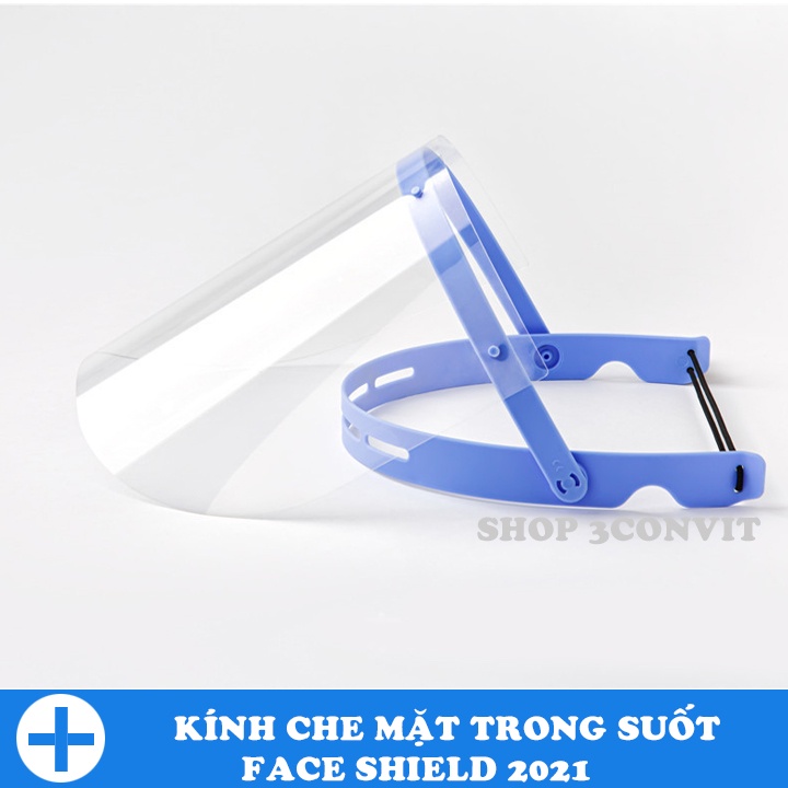 (Chỉ ship TPHCM) Kính Face Shield che mặt trong suốt chống giọt bắn 2021