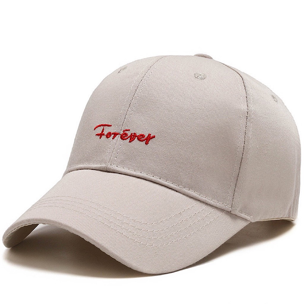 Mũ lưỡi trai thêu Forever, nón kết nam nữ form unisex phong cách ulzzzang Hàn Quốc cá tính năng động vải kaki cotton NR