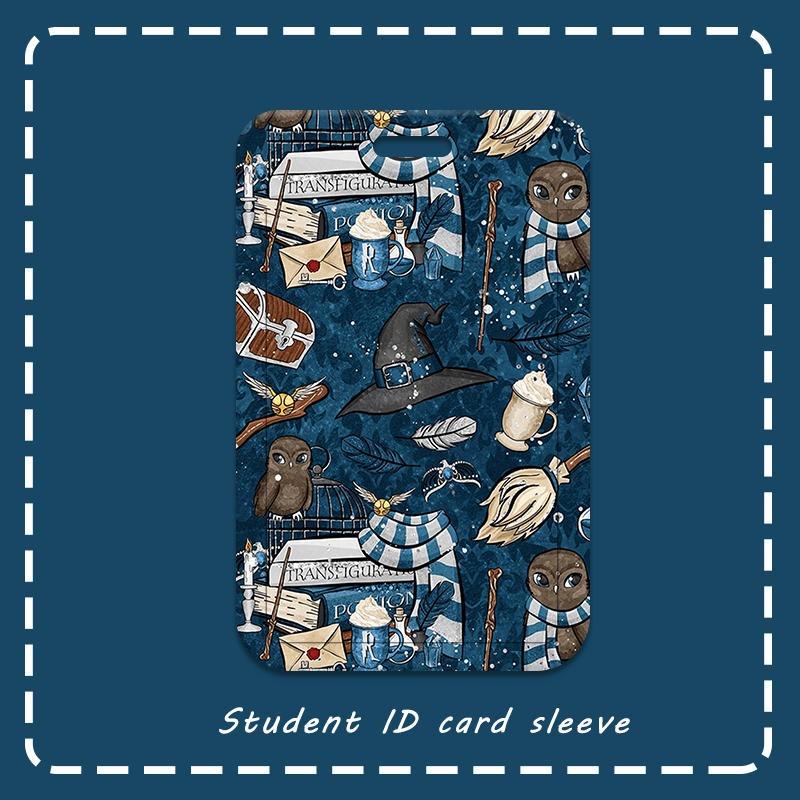 Hoạt Hình Ốp Điện Thoại Có Ngăn Đựng Thẻ Kèm Dây Đeo Cổ Phong Cách Harry Potter