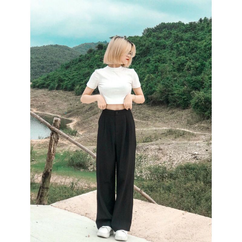QUẦN TÂY ỐNG RỘNG NỮ ULZZANG
