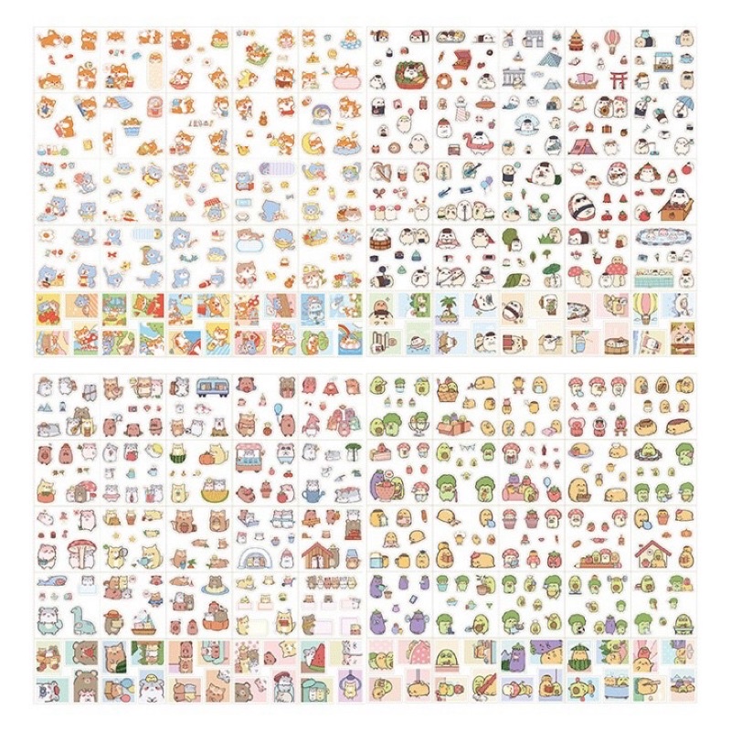 Hộp 100 tập sticker