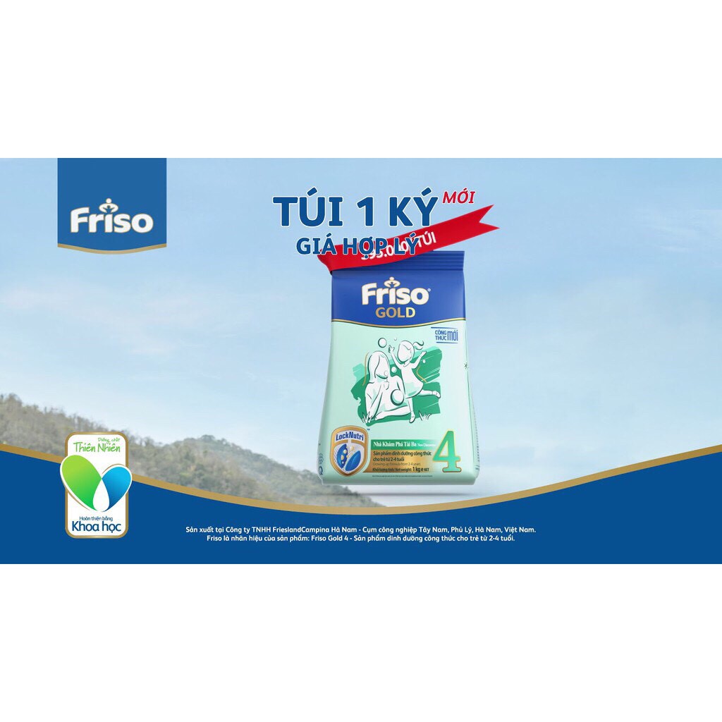 Sữa Friso 4 dạng túi 1kg(Date 2021)